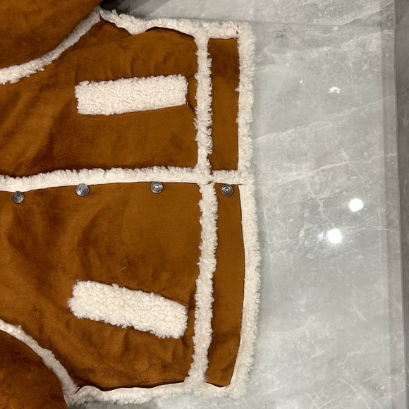 SOLD - Free People We The Free Vegan Exchange Shearling Jacket Coat XS BNWT - Picture 9 of 14